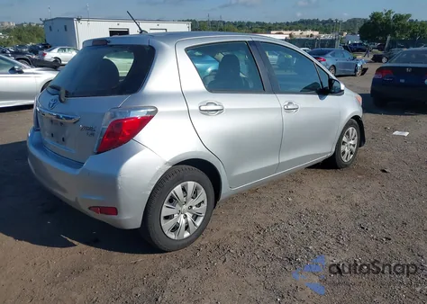 2013 Toyota Yaris Le z USA, uszkodzony, nr VIN JTDKTUD37DD546787